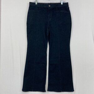 Wynne Denim size 16P Dark Wash Stretch Waistband Bootcut Ankle Jeans
